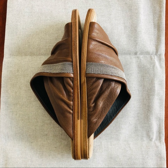 Auth Brunello Cucinelli sandals with Monili beads - Picture 5 of 16